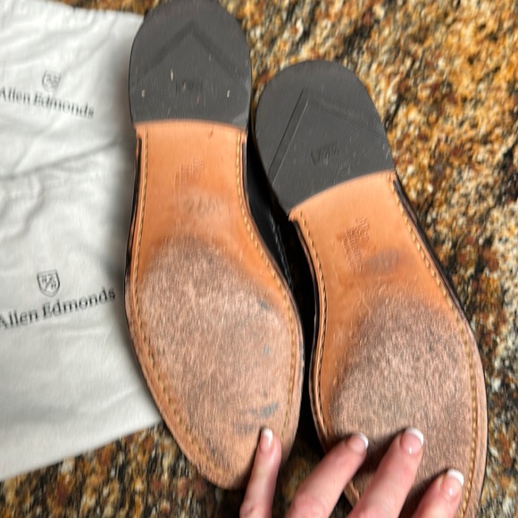 Allen Edmonds black tassel loafer Maxfield 9.5 B made in USA style 73248 47711 - Picture 2 of 12